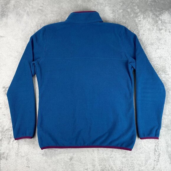 COLUMBIA Mens Fleece Jacket Full Zip Blue Lightweight Outdoor Pockets Large - Picture 4 of 9